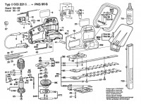 Bosch 0 603 221 642 PHS 66 G Combi Hedge Trimmer P. 240 V / GB Spare Parts PHS66G